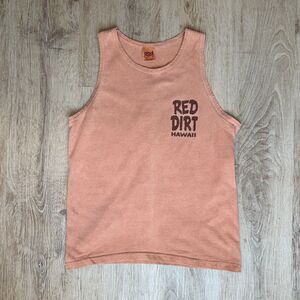 Vintage Red Dirt Hawaii Kauai Tank Top Red Medium Upcountry Surf Vintage Look